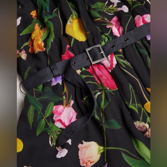 Ted Baker Brookii Ruffled Blouson Sleeve Romper Sz 2 NWT - Picture 9 of 9